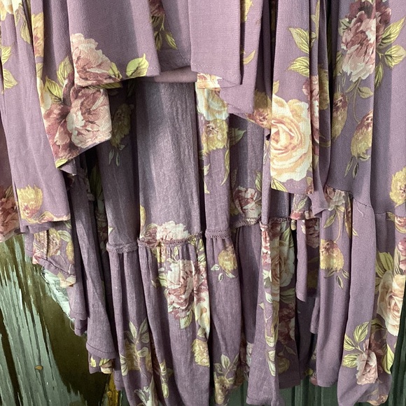 Altar'd State Off The Shoulder Floral Printed High-low Dress Women's Size S - Picture 3 of 9